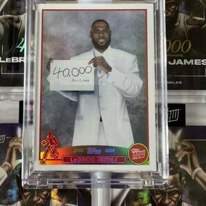 SSP!!! Variation LeBron James Time Machine 2023-24 Topps now LJ-40K 40,000 Pts LOS ANGELES LAKERS NBAレブロン レイカーズの画像2