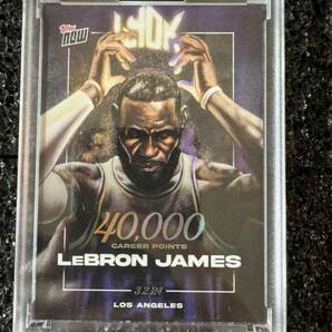 発行枚数限定 LeBron James 2023-24 Topps now バスケットボールカード LJ-40K 40,000 Pts LOS ANGELES LAKERS レブロン レイカーズの画像2