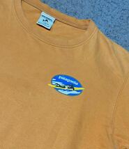 【patagonia】アウトドア サーフ系Tシャツ　希少カラー オレンジ 90年代 ビンテージ　S（M相当） _画像4