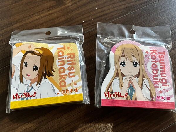 ノートメモ帳 田井中律&琴吹紬 ダイカットメモ 「けいおん!!」