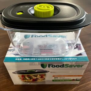FoodSaver 専用 真空コンテナ1200ml (1個)+FoodSaver ポータブルバキュームマシーン ブラック+おまけ