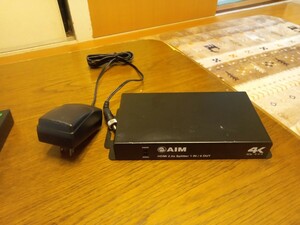 エイム AIM　4K 60p AVS-18G104　HDMIスプリッター HDMI分配器 