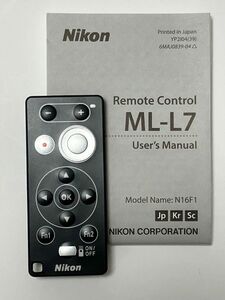 Nikon 純正リモコン　ML-L7 中古美品