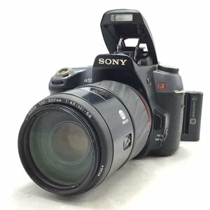 カメラ Sony α550 / Minolta 100-300mm f4.5-5.6 一眼レフ セット品 ジャンク品 [1669HJ]