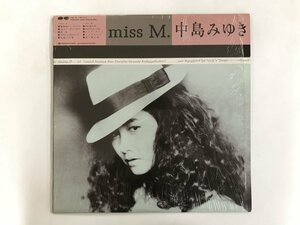 美品 LP / 中島みゆき / MISS M. / 被せ帯/シュリンク [6529RR]