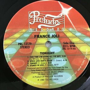 LP / FRANCE JOLI / TONIGHT / US盤/シュリンク [6635RR]の画像3
