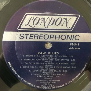 LP / V.A(OTIS SPANN/JOHN MAYALL) / RAW BLUES / US盤 [7073RR]の画像3