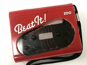 ZOO Beat it! ポータブルカセットプレーヤー◆ジャンク品 [4055W]