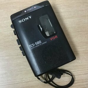 SONY TCS-580 カセットレコーダー カセットコーダー 3点セット◆ジャンク品 [3954W]の画像4