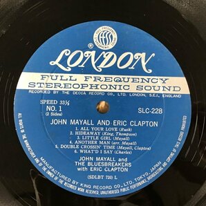 LP / JOHN MAYALL AND ERIC CLAPTON / BLUES BREAKERS / ペラジャケ [7881RR]の画像3