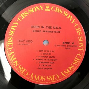 LP / BRUCE SPRINGSTEEN / BORN IN THE U.S.A. / 帯付 [7722RR]の画像3