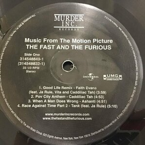 LP / V.A(FAITH EVANS/CADDILLAC TAH) / THE FAST AND THE FURIOUS / US盤 [7656RR]の画像3