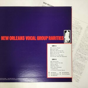 LP / V.A(THE DEL ROYALS/NEW ORLEANS NIGHTHAWKS / NEW ORLEANS VOCAL GROUP RARITIES [8432RR]の画像2