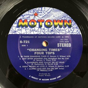 LP / FOUR TOPS / CHANGING TIMES / US盤 [8584RR]の画像3