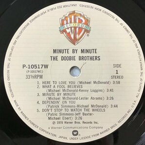 LP / THE DOOBIE BROTHERS / MINUTE BY MINUTE [8267RR]の画像3