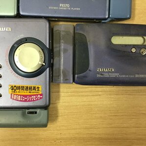 AIWA PX370 PX820 他 カセットプレーヤー カセットボーイ カセットプレーヤー アイワ cassetteboy 7点セット◆ジャンク品 [3986W]の画像5