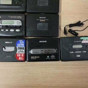 AIWA HS-PX610 HS-WR35 他 アイワ ポータブルカセットプレーヤー 11点セット◆ジャンク品 [3985W]の画像5