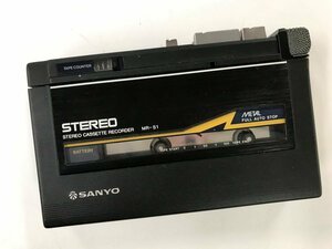 SANYO MR-S1 サンヨ- MWTAL カセットレコーダー カセットコーダー◆ジャンク品 [4181W]