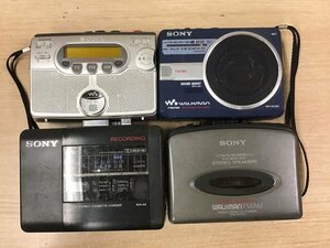 SONY WA-44 WM-GX322 他 ソニー カセットプレーヤー WALKMAN カセットプレーヤー ウォークマン 4点セット◆ジャンク品 [3982W]