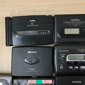 AIWA HS-PX610 HS-WR35 他 アイワ ポータブルカセットプレーヤー 11点セット◆ジャンク品 [3985W]の画像2