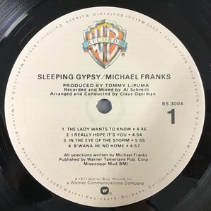 LP / MICHAEL FRANKS / SLEEPING GYPSY / US盤 [8762RR]の画像3