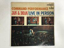 LP / JAN & DEAN / COMMAND PERFORMANCE/LIVE IN PERSON / 赤盤/プロモ/ペラジャケ [9252RR]_画像1