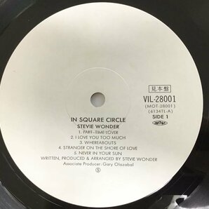 美品 LP / STEVIE WONDER / IN SQUARE CIRCLE / プロモ/帯付 [9054RR]の画像3