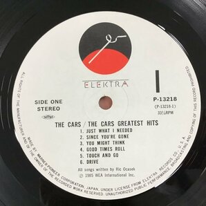 LP / THE CARS / GREATEST HITS / 帯付 [9177RR]の画像3