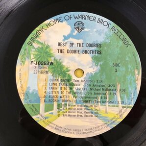 LP / THE DOOBIE BROTHERS / BEST OF THE DOOBIES / 帯付 [9193RR]の画像3