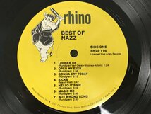 美品 LP / NAZZ / BEST OF NAZZ / US盤 [9337RR]_画像3