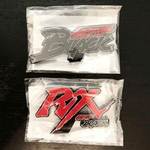 [ new goods unopened ] acrylic fiber Logo display EX Kamen Rider BLACK & Kamen Rider BLACK RX set ( Kamen Rider black ) figure exhibition for 