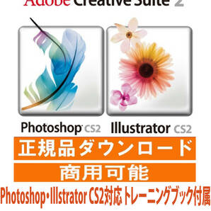 正規購入品 AdobeCS2 Photoshop cs2 + Illustrator windows版 windows10/11で使用確認 教本付きの画像1