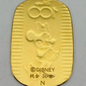 【送料無料】ディズニー 小判 K24 999 10g（計量器10.35ｇ） 100周年 メモリアル 限定 Disney 24金 NAGAHORI ①の画像3