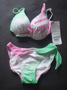  bikini 9M white pepper mint green & pink model photographing to buy unused not yet arrived goods 