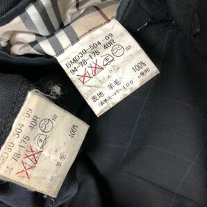 衝撃プライス！【大人クラシックモデル！】【BURBERRY バーバリーブラックレーベル】スーツセットアップ【40R】三陽商会 N-N85の画像9