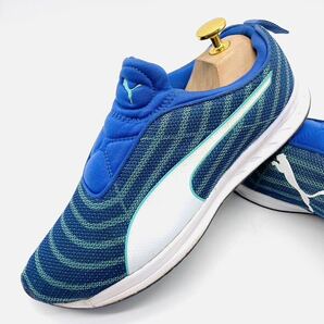 衝撃プライス！【王道スタンダードモデル！】履き心地抜群の1足！【PUMA】上質シューズ/青水色柄/jp24cmの画像1