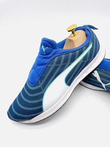 衝撃プライス！【王道スタンダードモデル！】履き心地抜群の1足！【PUMA】上質シューズ/青水色柄/jp24cm