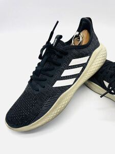 衝撃プライス！【ABCマート限定モデル！】機能性抜群！最強の1足！【adidas フルイドフロー】上質ランニングシューズ/黒jp26.5cm