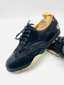  impact price![. road standard model!] strongest sport style![Kappa/5A-82] fine quality golf shoes / navy blue pattern /jp25cm