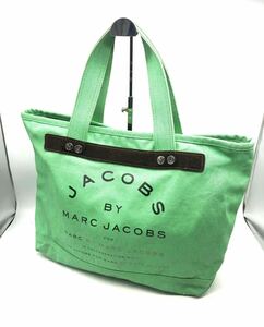 衝撃プライス！【ファン待望モデル！】【MARC BY MARC JACOBS マークバイマークジェイコブス】コットントートバッグ/グリーン/N-O41