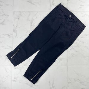  прекрасный товар Christian Lacroix Christian Lacroix оборка кромка Zip дизайн хлопок узкие брюки низ женский чёрный размер 38*OC734