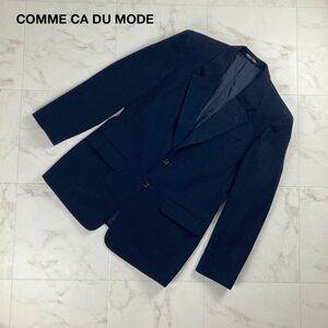  beautiful goods COMME CA DU MODE Comme Ca Du Mode wool 100% tailored jacket total reverse side men's navy blue navy size S*NC539