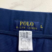 美品 POLO RALPH LAUREN ポロ ラルフ ローレン イージーパンツ ウエストゴム ボトムス レディース 紺 ネイビー サイズL*OC1043_画像5