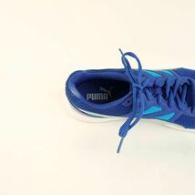 美品 PUMA プーマ 28.0 スニーカー レースアップ 青 ブルー/OC132_画像6