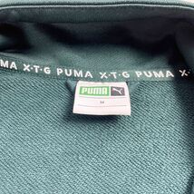 美品 PUMA プーマ XTG 94 ウィメンズ トラックジャケット ロゴプリント フルジップ トップス レディース 緑 水色 白 黄色 サイズM*OC966_画像5