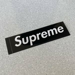 【5.7cm×20.4cm】Supreme シュプリーム Box Logo ステッカー 黒 クリア 1枚 即決【正規品】