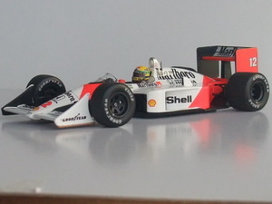 1/43 ミニチャンプス マクラーレン ホンダ MP4/4 アイルトン セナ ブラジルGP 1988 MINICHAMPS　ディテールUP