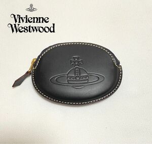 Vivienne Westwood ヴィヴィアン・ウエストウッド コインケース 小銭入れ 財布 ブラック レザー オーブ 丸型 黒