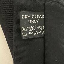 Yohji Yamamoto POUR HOMME ネクタイ 刺繍 百発百中 ブラック ヨウジヤマモト プールオム_画像5