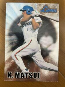 プロ野球チップス 2000 西武ライオンズ 松井稼頭央 限定 MLB (WBC プレミア12 侍ジャパン 東京オリンピック MLB 金サイン BBM カルビー)